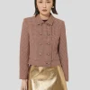 Veste Virginia bordeaux en pied de puce