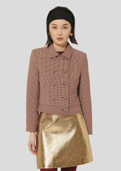 Veste Virginia bordeaux en pied de puce