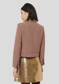 Veste Virginia bordeaux en pied de puce