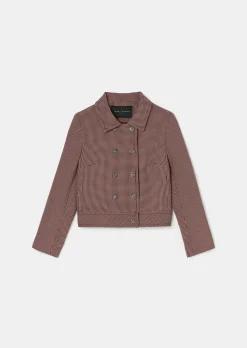Veste Virginia bordeaux en pied de puce