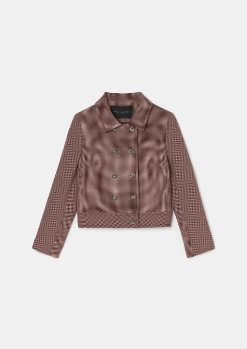 Veste Virginia bordeaux en pied de puce