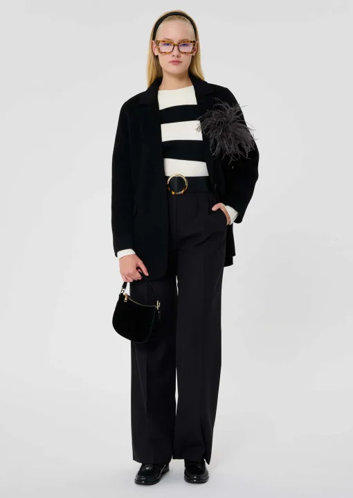 Veste Virgo noir en double face